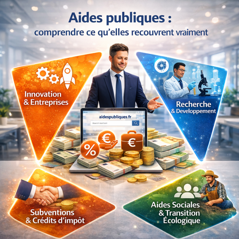 Aides publiques : comprendre e qu'elles recouvrent vraiment