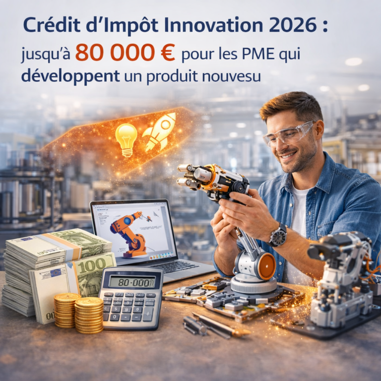 Crédit d’Impôt Innovation 2026 : jusqu’à 80 000 € pour les PME qui développent un produit nouveau